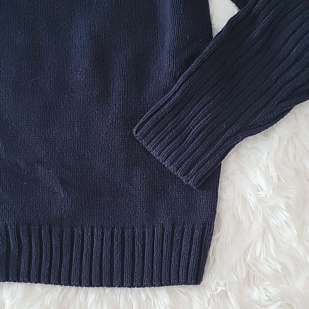 Gymboree Navy Quarter Zip Pullover Sweater Boys Size 7/8